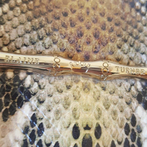 Elaine Turner Python print hobo purse - Picture 2 of 7